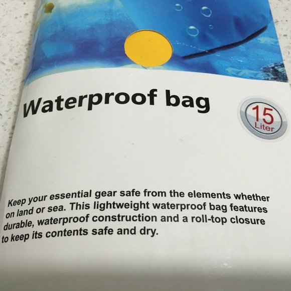 EXtreme Dry Bag Travel Waterproof Kayak Shoulder Strap Backpack 15 L Boat Yellow - Picture 4 of 7